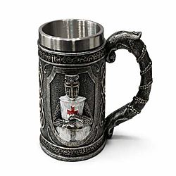 Tazza Cavaliere Crociato Regalo Barware Gotico