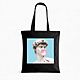 Borsa Tote David Bubble Gum Art in Canvas Nero