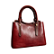 Elegante borsa in pelle bordeaux