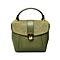 Elegante borsa in pelle verde oliva