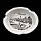 Piatto Portagioie in Ceramica Firenze Skyline Vintage Souvenir