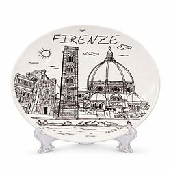 Piatto Decorativo Firenze Duomo Cattedrale di Firenze Souvenir Italia