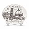Piatto Decorativo Firenze Duomo Cattedrale di Firenze Souvenir Italia