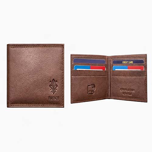 Portafoglio in Pelle Marrone Firenze Heritage