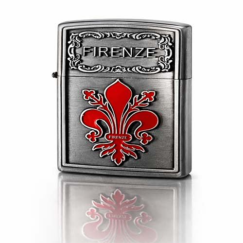 Accendino Antivento Argento Edizione Firenze