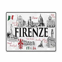 Targa Decorativa di Firenze Italia - Landmark di Firenze