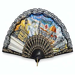 Ventaglio Decorativo Pieghevole di Firenze Regalo Italia