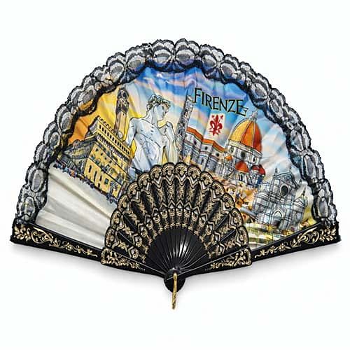 Ventaglio Decorativo Pieghevole di Firenze Regalo Italia