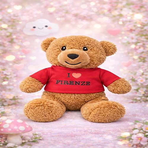 Orsetto Teddy Bear I Love Firenze Souvenir Plush