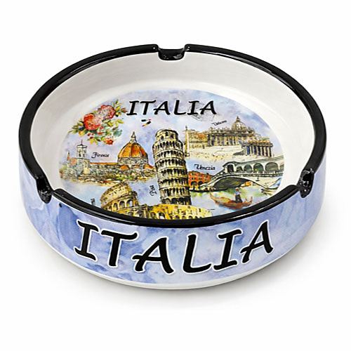 Posacenere in Ceramica Italia - Souvenir di Monumenti Italiani