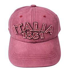 Cappello maroon con ricamo Italia 1861