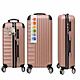 Valigia Premium in ABS con Scocca Rigida Spinner Rosa Oro