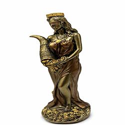Statua della Dea Romana Fortuna Decorazione Vintage