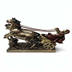 Scultura del Carro del Guerriero Romano | Decorazione Vintage