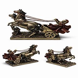 Scultura del Carro del Guerriero Romano | Decorazione Vintage