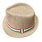 Cappello di paglia con nastro tricolore