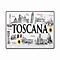 Targa Decorativa Toscana Italia Monumenti della Toscana