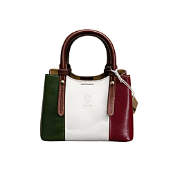 Borsa Tricolore in pelle italiana