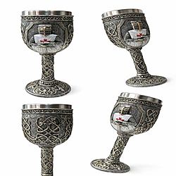 Calice del Cavaliere Crociato Stile Vintage