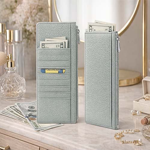 Firenze Elegance Slim Zip Wallet