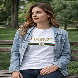 T-shirt a righe Firenze Heritage Italiana