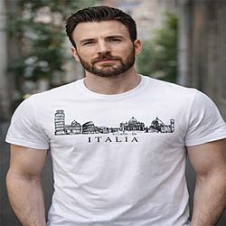 T-shirt Grafica Italia Ispirata a Firenze