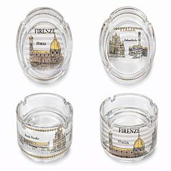Posacenere in Vetro con Landmark di Firenze Italia Collezionabile