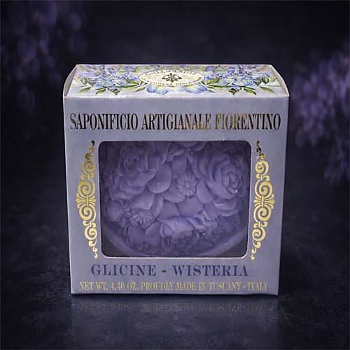 Sapone di Lusso Glicine Wisteria Made in Italy Fragranza Floreale