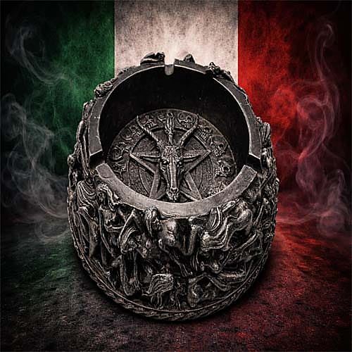 Cenere Gothic Baphomet Decorativo Teschio del Diavolo