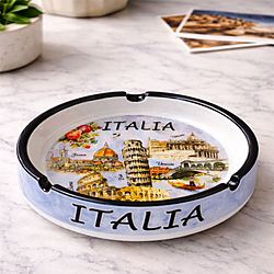 Posacenere in Ceramica Italia - Souvenir di Monumenti Italiani