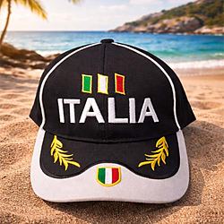 Cappello Italia con bandiera italiana per bambini