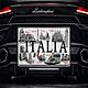 Targa da Viaggio Vintage Italia - Decor Wall con Monumenti Italiani