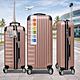 Valigia Premium in ABS con Scocca Rigida Spinner Rosa Oro
