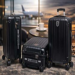 Valigia da Viaggio Durable Premium in ABS Nero