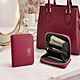 Portafoglio in Pelle Elegante Bordeaux Sicuro e Spazioso