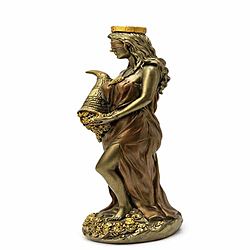 Statua della Dea Romana Fortuna Decorazione Vintage