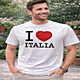 T-shirt con I Love Italy