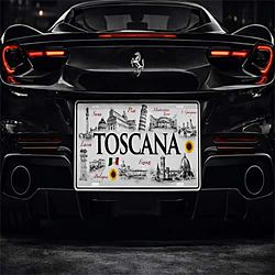 Targa Decorativa Toscana Italia Monumenti della Toscana