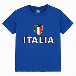 Kids Italia Flag Shield T-Shirt