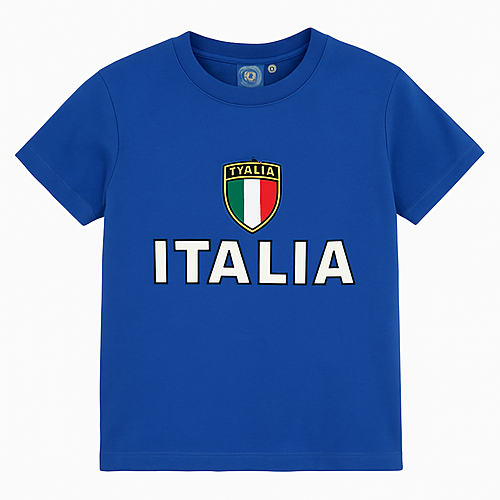 Kids Italia Flag Shield T-Shirt