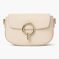 Luxury Leather Saddle Shoulder Bag