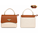 Borsa a Mano Donna Premium Bicolore