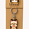 Portachiavi in Legno con Ciondolo Yorkshire Terrier