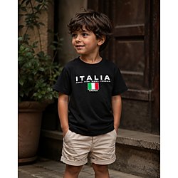 Kids Italia Flag Graphic T-Shirt (0–14 Years)