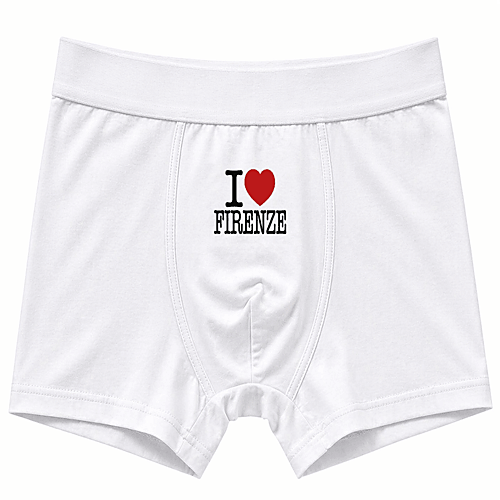 Boxer I Love Firenze - Cotone Premium