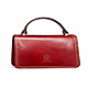 Borsa in Pelle Italiana Elegante Rosso con Manico Superiore