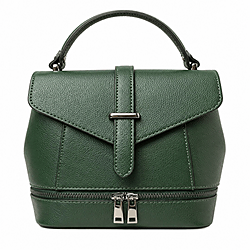 Borsa a Mano in Pelle Verde Premium