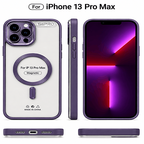 Custodia Magnetica Viola per iPhone 13 Pro Max