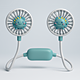 Ventilatore da Collo Ricaricabile Doppia Testa
